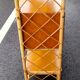 Étagère en rotin ancien vintage