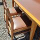 Table en teck formica + 10 chaises style scandinave vintage