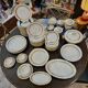 UM Limoges table service, Art Deco gold thread porcelain 80 pieces
