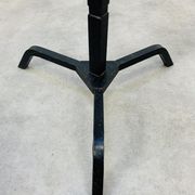 Bougeoir pique cierge brutaliste fer forgé 69 cm
