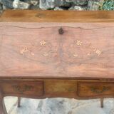 Louis XV style solid wood sloping desk.