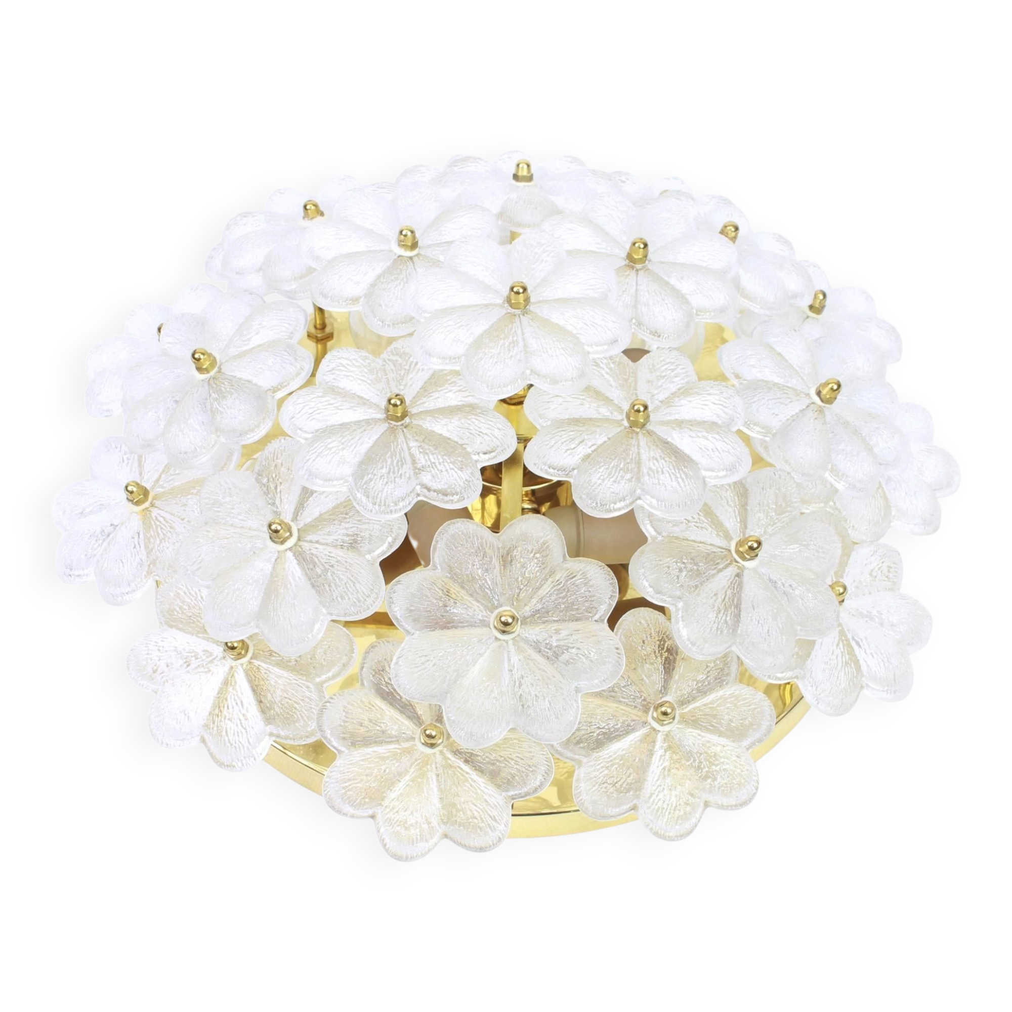 Murano glass wall sconces by Ernst Palme, Germany, 1970s.