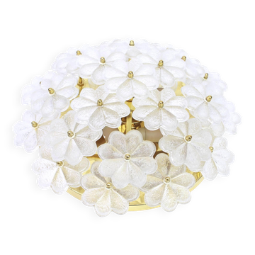 Murano glass wall sconces by Ernst Palme, Germany, 1970s.