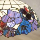20th-Century Hanging Lamp with Multicolored Shade in the style of Tiffany, 1940s