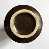 Brown and orange ceramic vase • 1970