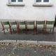 Lot de 6 chaises scandinaves teck et tissu