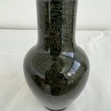 Vase, faïence émaillée de Sèvres, glaçure, vert moucheté, tacheté, Milet, XIXème siècle, élégant, dé