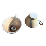 duo of stoneware cups