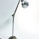 Vintage industrial chrome work light by AGI, 1930s