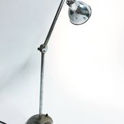 Vintage industrial chrome work light by AGI, 1930s