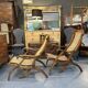Pair Edwardian Steamer Deck Chairs