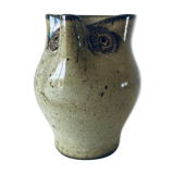Pichet zoomorphe hibou en grès vintage