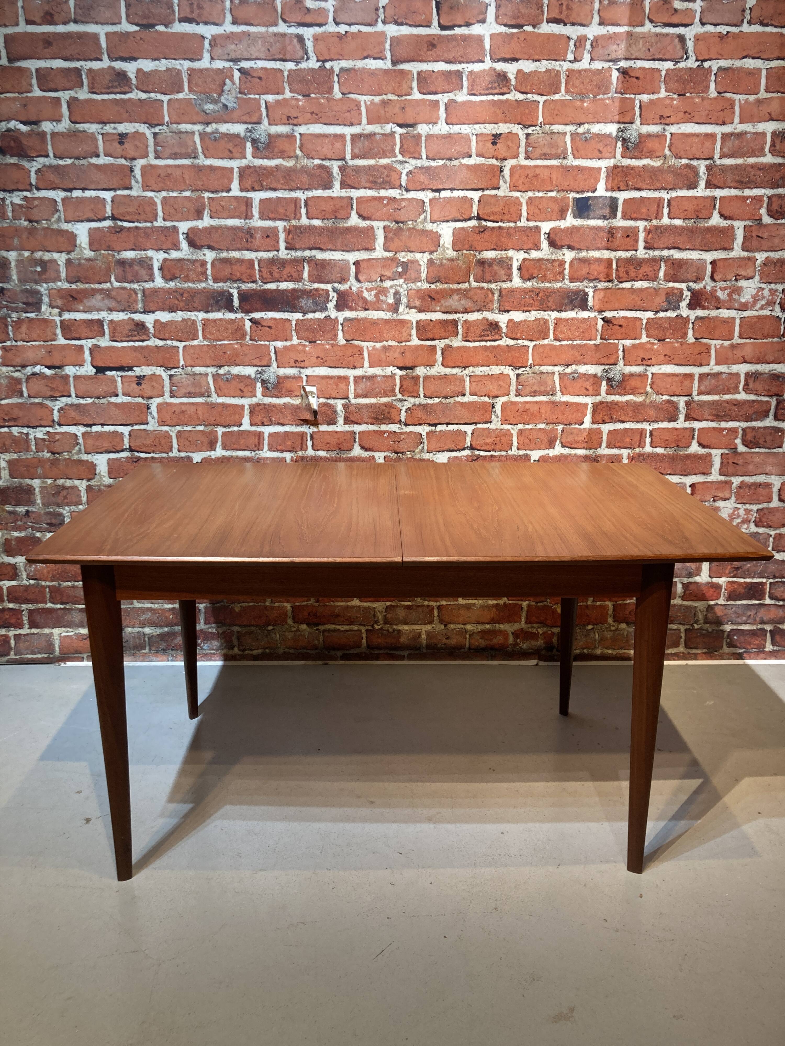 Scandinavian style wooden dining table
