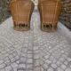 Rattan armchairs