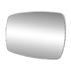 Miroir rectangulaire ancien à bords ciselés