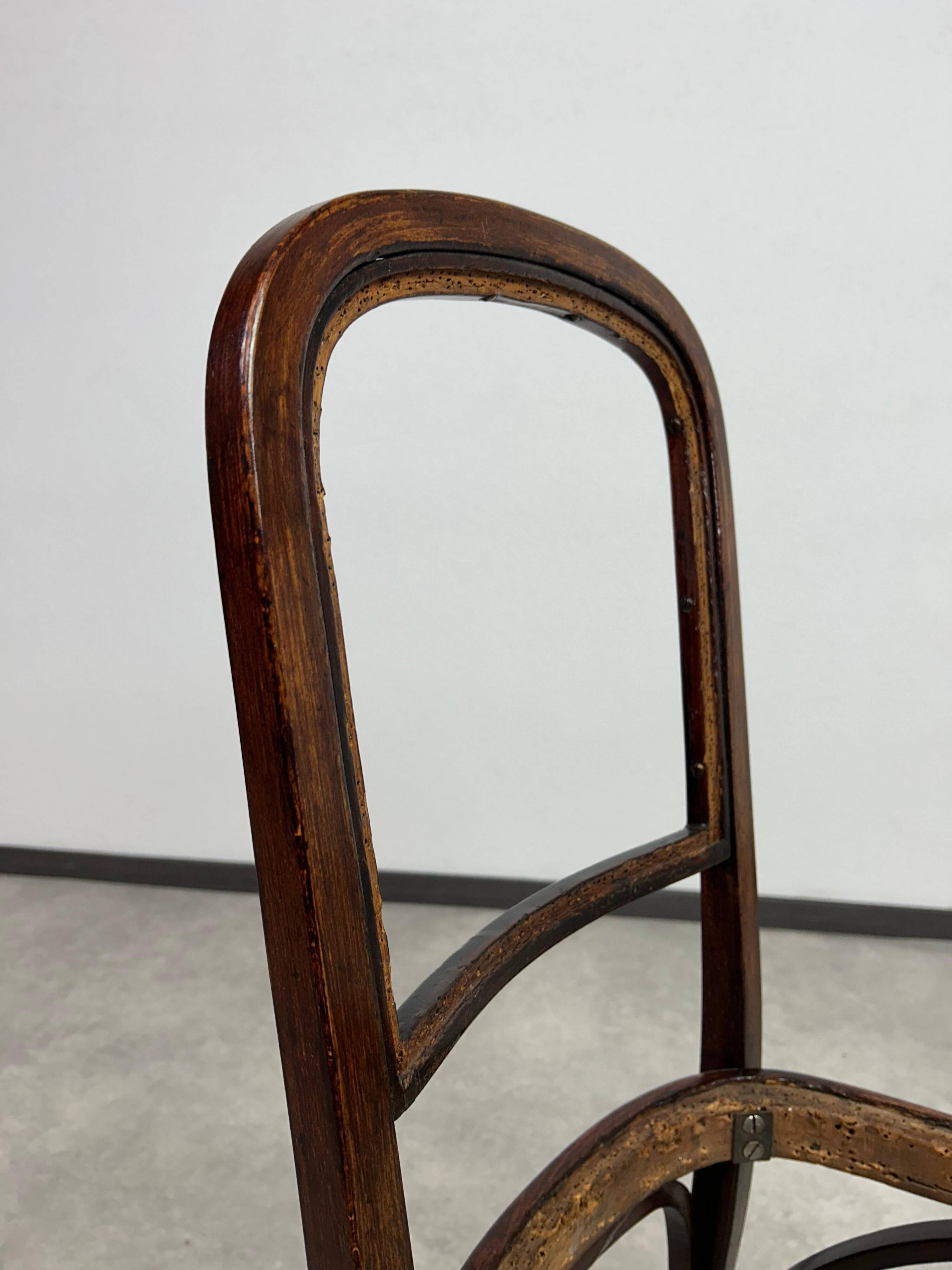 Set of 6 dining chairs no.715 by Gustav Siegel for J&J Kohn