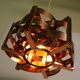 Copper pendant light by Werner Schou for Coronell Electro, Denmark, 1969.
