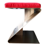 70s folded stainless steel stool