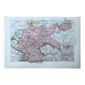 Old map of Germany - 20x29cm