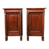 Pair of Empire style bedside tables