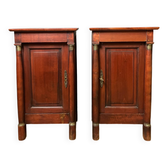 Pair of Empire style bedside tables