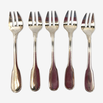 Christofle 5 dessert forks model Versailles