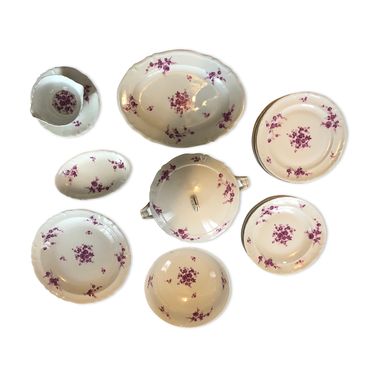 Earthenware table service Limoge Charles Arhenfeld