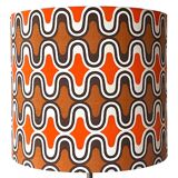 Lampshade novaline h40 d35 fabric 1970