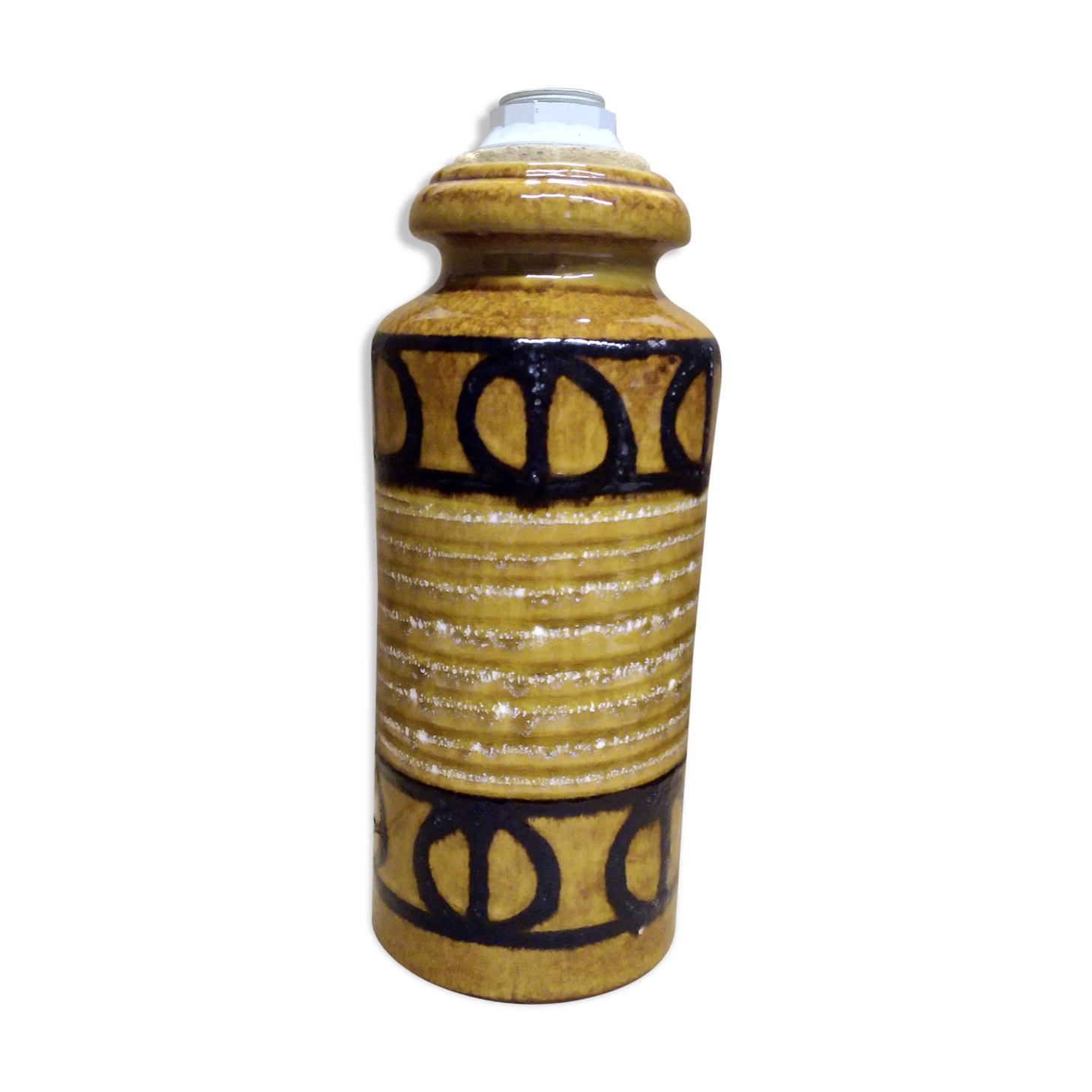 Vintage ceramic lamp foot