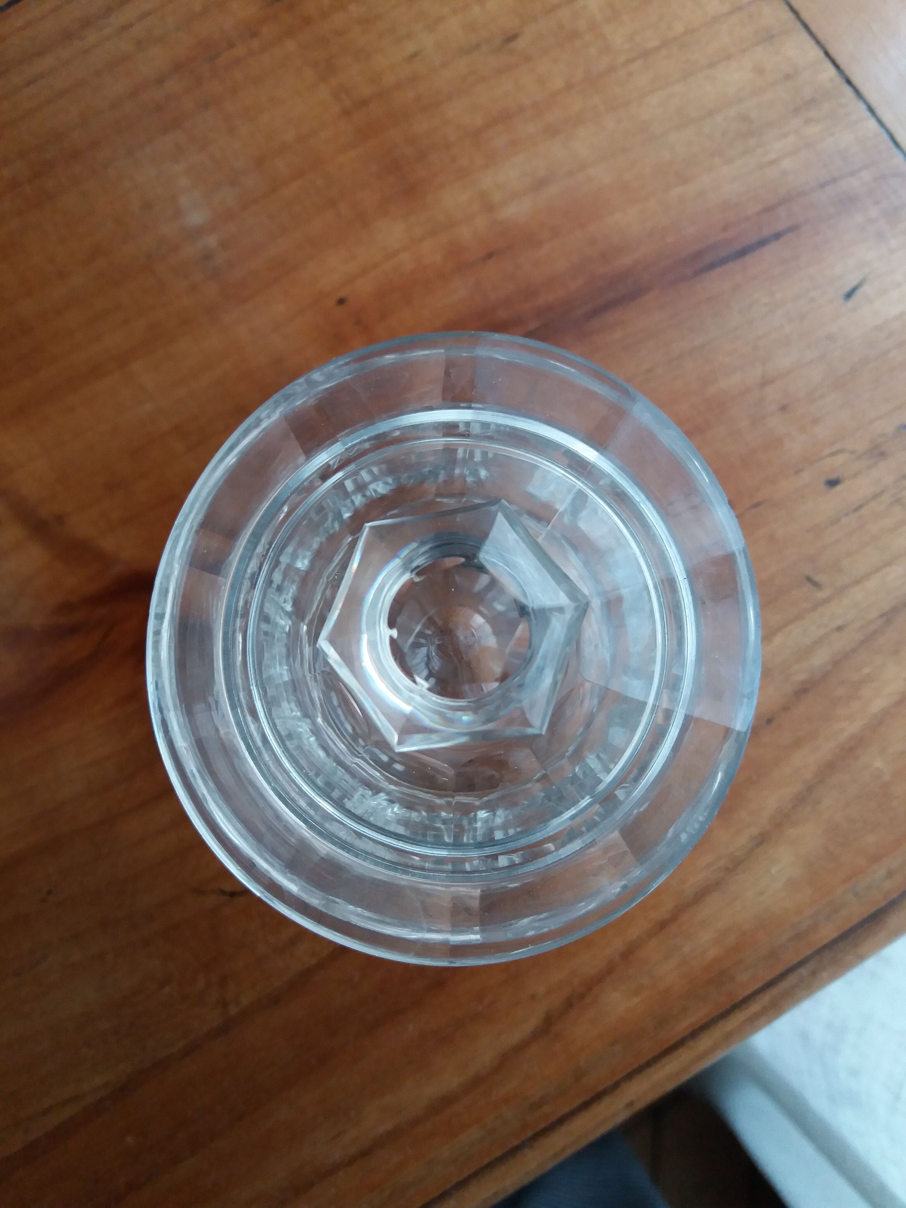 Jam pot covered in ancient Baccarat crystal