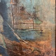 Pierre Malrieux 1920-2022 "Abstraction" Oil on Panel - Cap Ferret 1975