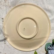 Vintage K&G Luneville "Flore" porcelain deep dish, 1950s, small blue flowers