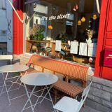 Drucker house benches