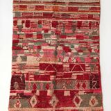 Moroccan Berber carpet Boujaad red 2.44x1.50m