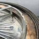 Vintage French-style serving set with 4 cut glass bowls