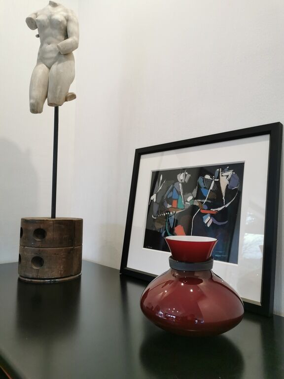 Murano glass vase signed Salviati