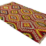 Anatolian handmade kilim rug 336 cm x 185 cm