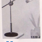 Jumo cast iron and Chrome 1960 desk lamp