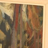 Original Mid Century Swedish Oil on Canvas – “Pine Forest” by Frans Be