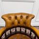 Classic English Brown Chesterfield Desk Chair