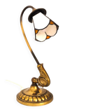 Tiffany-style bronze lamp from the mid-20th century.