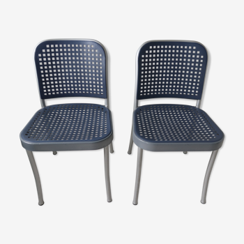 2 chaises Silver par Vico Magistretti