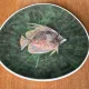 Fish service in glazed earthenware painted by hand signed Le Mao - 1960