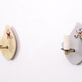 Ceramic children wall lamps, 1950s
