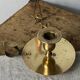 Cellar rat candle holder with brass ring