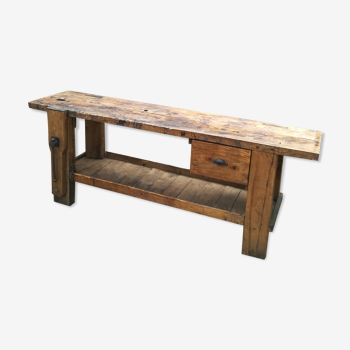 Établi en bois longueur 205 cm