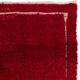 Solid Red Vintage Hand-Knotted Turkish Tulu Rug with Minimalist Ivory Border. 100% Wool