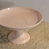 Powder pink fruit bowl-compotier from Digoin Sarreguemines