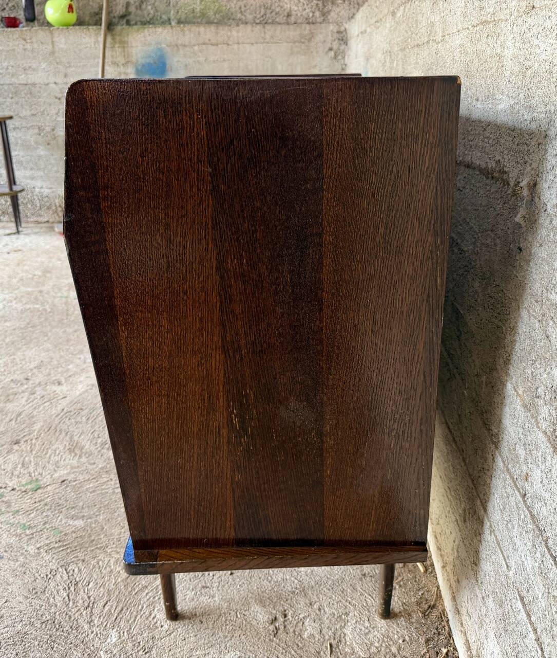 Commode vintage scandinave en bois exotique – 4 tiroirs