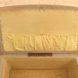 Vintage leatherette stool or laundry basket, 1980s, Czechoslovakia